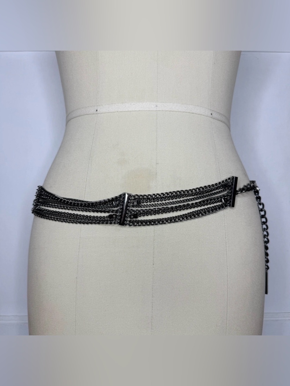 Calvin Klein silver chain belt